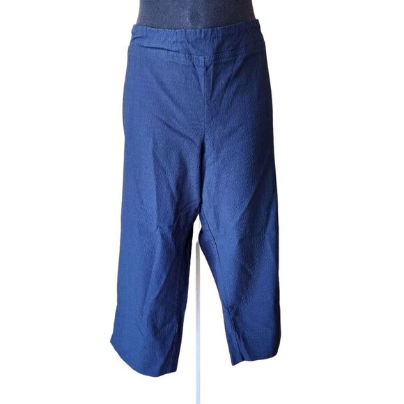 Eliane Rose Blue Capris (18W) - Picture 2 of 4